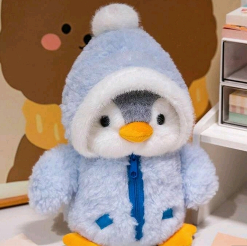 Cozy Blue Penguin Stuffed Animal Plush Toy